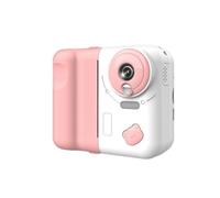 Akfldms Cámara Digital de Impresión Instantánea para Niños, 1080P HD, Pantalla IPS de 2,4 Pulgadas, Zoom Óptico de 10X, Incluye Tarjeta TF de 32 GB, Color Rosa