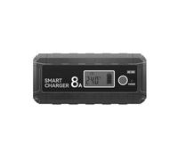 Akfldms Cargador Inteligente para Coche, Motocicleta, Batería de Fosfato de Hierro y Litio de 6 V, 12 V, 12,8 V y 8 A, con Pantalla LCD, 4 Ah-100 Ah, Enchufe Europeo.