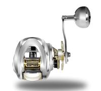 Akfldms Carrete de Pesca con Cuerpo de Metal, para Pesca en Aguas Profundas, Grande, Resistente Al Agua, para Mano Derecha