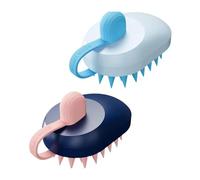 Akfldms Cepillo Masajeador de Cabelludo Cepillo Ergonómico para Champú para el Cabelludo Suministros de Lavado Peine Masajeador Multiusos para el Hogar A