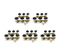 Akfldms Clavijas de AfinacióN de Cuerdas de Guitarra CláSica Izquierda Derecha Claves de Afinadores de Cabezales de MáQuina Accesorios de Guitarra Profesional 15L15R, Negro