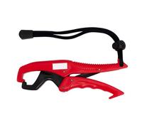 Akfldms Clip de Plástico para Pesca, Controlador de Pinza para Peces, Recogedor de Peces, Elevador de Peces, Equipo de Pesca con Cuerda Deslizante, 25 cm, Color Rojo