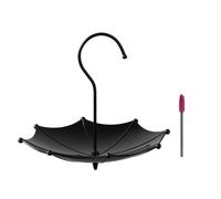 Akfldms Comedero para Pájaros con Diseño de Sombrilla, Plataforma Colgante, Fácil de Limpiar, para Jardín.