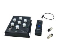 Akfldms Conmutador de Antena Remoto Coaxial AT16 de 6 Vías, Alta Potencia, Compatible con Estaciones Base/Radio Portátiles de 1,8 MHz A 55 MHz, 800 W de Potencia de Salida.