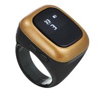 Akfldms Contador de Oración Multifuncional con Anillo y Pantalla Digital Inteligente, Reloj Despertador con Contador de Dedo, Contador Al- S