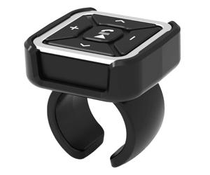 Akfldms Control de Volante de Coche con Bluetooth Inalámbrico para Radio, MP3, Reproductor de DVD, Teléfonos, Llamadas Manos, Motocicleta y Bicicleta.