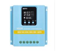 Akfldms Controlador de Carga Solar MPPT de Detección Automática de Presencia, 12 V, 24 V, 36 V, 48 V, 80 A
