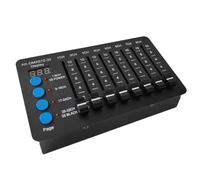 Akfldms Controlador DMX512 Mini de 32 Canales, Simple, con Batería Tipo C, Luces LED PAR, Consola para Ordenador, Regulador de Intensidad de Luz.