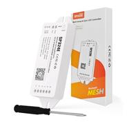Akfldms Controlador LED RGBW Sincrónico de Red MESH SP324E de 4 Canales, Sincronización de Cuadros con Efectos de Iluminación A Larga Distancia, Amplio Rango