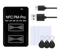 Akfldms Copiadora/Lector/Grabador RFID para Circuitos Integrados de 13,56 MHz. Lector RFID Compatible con ID de 125 A 500 KHz. para Tarjetas ID/HID-125K.