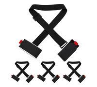 Akfldms Correas para Transportar Esquís y Bastones, Ajustables para el Hombro, con Cinta de Sujeción Acolchada y Lazo.