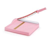 Akfldms Cortador de Papel, Cortador de Papel con Protector, Cortador de Longitud de Corte de 12 Pulgadas para Cartulina, Cartón, Vinilo (Rosa)
