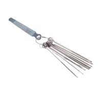 Akfldms de Afilar para Guitarra y Piano, Juego de Limas Superiores para Pulir y Profundizar las Ranuras de las Cuerdas, Herramienta de Reparación de Guitarra