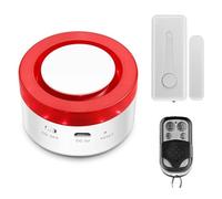 Akfldms de Alarma de Seguridad Inteligente para el Hogar Tuya con WiFi, Alarma Antirrobo Inalámbrica, Sensor de Movimiento para Puertas y Ventanas.