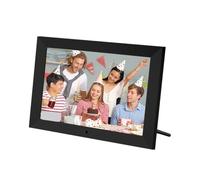 Akfldms de Fotos Digital de 10 Pulgadas con Pantalla IPS HD de Visión, Álbum de Fotos de 1280 X 800, Reloj, Calendario, Reproductor de Vídeo y Enchufe Europeo.