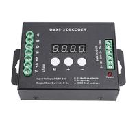 Akfldms Decodificador LED, Controlador DMX512 RGBW, 15 Efectos de Iluminación Integrados, para Módulo de Iluminación de Escenario, RGBW, CC 9 V, CC 24 V