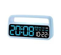 Akfldms Despertador Digital para Adultos con Sueño Pesado. Reloj Digital con Luz, Pantalla Grande, Alarma Dual y Función de Repetición