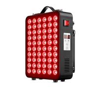 Akfldms Dispositivo LED de Doble Chip con 60 LED de Luz Roja para Terapia Corporal, Panel de Terapia de Luz Infrarroja Cercana con 300 W de Potencia, Ideal para el Cuerpo (Enchufe Europeo). EU Plug