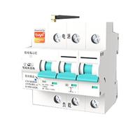 Akfldms Disyuntor Inteligente WiFi Tuya MCB Control Remoto Smart Life Protección Cortocircuitos Disyuntor Temporizado 63A 3P