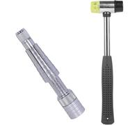 Akfldms Ensanchador de Anillos con Martillo de Joyería, Mazo de Goma de Doble Cara y Cabeza de Plástico, Herramienta para Ensanchar Anillos, Anillo de Boda para Dedo.