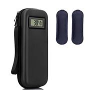 Akfldms Estuche de Viaje para Enfriar Insulina con Termómetro ℉, Dos Paquetes de Hielo y Diseño para Enfriar Medicamentos.