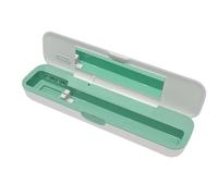 Akfldms Estuche Portátil Desinfectante para Cepillos de Dientes UV con Doble USB, Ideal para Viajes, Almacenamiento Higiénico para Cepillos de Dientes, Color Verde.