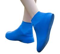 Akfldms Fundas Antideslizantes Látex para Zapatos,Reutilizables,Antideslizantes, Impermeables, Resistentes Al Desgaste, Botas para Exteriores para Días Lluviosos, Fundas Protectoras Azules