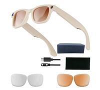 Akfldms Gafas Inteligentes de 800 W con Bluetooth, IA, Grabación de Video HD, Llamadas de Voz, Traducción, Lentes Fotocromáticas, Talla M