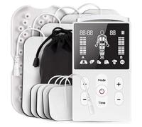 Akfldms Instrumento de Tratamiento Electrónico de Acupuntura TENS con Masaje por Pulso EMS para Alivio del Dolor y Recuperación Muscular, de Doble Canal.