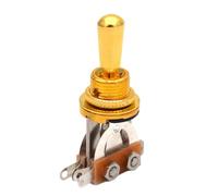 Akfldms Interruptor de Palanca de 3 Vías para Guitarra Eléctrica, Compatible con Amplificadores de Guitarra con Cabezal Vibratorio Abierto, Dorado.