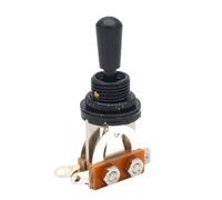 Akfldms Interruptor de Palanca de 3 Vías para Guitarra Eléctrica, Compatible con Amplificadores de Guitarra con Cabezal Vibratorio Abierto, Color Negro.