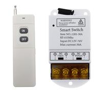 Akfldms Interruptor Inteligente Tuya con Wifi de 30 A, MóDulo de AutomatizacióN Inteligente, Control Remoto por AplicacióN, Relé de 12-76 V CC, Alta Potencia.