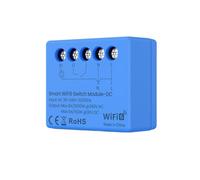 Akfldms Interruptor Inteligente WiFi 6 con Relé de Contacto Seco, Control de Neutro/Fase CC/CA, Función de Disyuntor para Hogar Inteligente (Hágalo Usted Mismo).