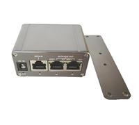 Akfldms Inyector POE MINI Gigabit de 3 Puertos, Modo de Entrada de 20 V CC A 36 V CC, A y B, POE Pasivo de 24 V, Salida Máxima de 60 W, Inyector POE