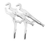 Akfldms Juego Alicates Mordaza, Alicates Bloqueo Mordaza Curva, Alicates Soldadura para Reparación Abrazaderas Tubería Sólidas Ajustables, Mordazas Liberación Rápida.