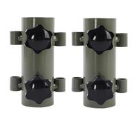 Akfldms Juego de 2 Piezas de Poste de Toldo, Tubo Fijo, Resistente Al Viento, Ajustable, Accesorios para Poste de Soporte para Tienda de CampañA Al Aire Libre, Verde