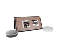 Akfldms Juego de Ajedrez Go Clásico: Tablero de Ajedrez Plegable Magnético Go Gobang, Damas de Plástico, Regalos para Amantes de los Juegos, Portátil y Duradero.