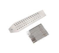 Akfldms Juego de Machos y Matrices para Reloj, Herramientas de Corte de Roscas de Microtornillos, 14 Machos, Placa de Tornillo de 0,7 mm y 2 mm para Reparación de Placas de Reloj y Mandriles de Barril
