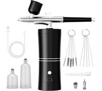 Akfldms Kit de Aerógrafo Portátil, Compresor de Aerógrafo de Alta Presión, Kit de Aerógrafo A