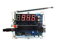 Akfldms Kit de Producción de Radio TEA5767, Kit de Transmisión Digital, 51 Microcontroladores, Piezas de Bricolaje, Radio Digital FM