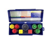Akfldms Kit de Prueba de 5 Vías para Piscinas y Spas, Demanda de Acidez, Alcalinidad Total, Bromo, PH, Juego de Comprobador de Calidad del Agua