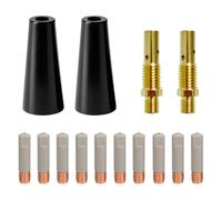 Akfldms Kit de Soldadura con Boquilla Sin Gas y Núcleo Fundente, Kit de Soldadura con Soldador Mig Sin Gas Welder