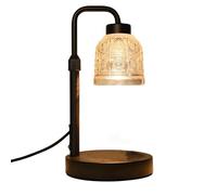 Akfldms Lámpara Calentadora de Velas con Temporizador y Regulador de Intensidad, Ajustable para Velas de Tarro, Decoración Segura para el Hogar, Enchufe de la UE.