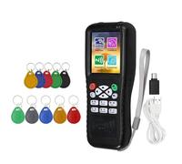 Akfldms Lector y Escritor de Tarjetas Inteligentes RFID NFC X100 + 5 Duplicadores de Llaveros UID/T5577 RFID, Programador de Tarjetas IC de Identificación, Copiadora de Claves Cifradas