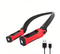 Akfldms Linterna LED Desmontable para el Cuello, Ideal para Trabajos Manuales, Asar A la Parrilla, Reparar o Leer. para Manualidades, Asar A la Parrilla, Reparar Máquinas de Lectura y Lectura