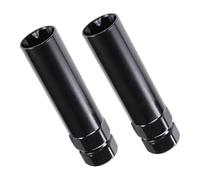 Akfldms Llave para Tuercas de Rueda de Combustible, 7 Ranuras, Llave de Tubo, Tuercas de Repuesto para Tuercas de Rueda de Repuesto de 14 X 1,5, 14 X 2,0, 9/16 Pulgadas, Paquete de 2