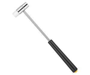 Akfldms Martillo de Joyería de Doble Cabeza, Martillo de Traste, Mazo Pequeño, Mazo Artesanal Pequeño para Manualidades, Relojes, Afinación y Joyería.