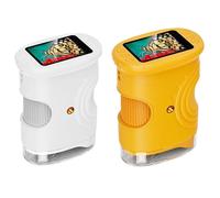 Akfldms Microscopio Digital de Mano para Niños, 2 Unidades, con Pantalla HD de 2", 50-1000X, Regalo Educativo.