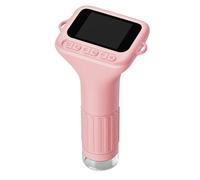 Akfldms Microscopio Portátil de Bolsillo con Pantalla de 2 Pulgadas, 1000X, 1080P, Digital, Ideal para Niños.