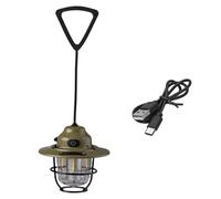 Akfldms Mini Lámpara LED de Camping, Luz de Emergencia, Impermeable, Estilo Retro, con Atenuación Continua para Pesca y Senderismo.